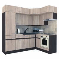 Bucatarie de Colt BIG GENA NEW ST. 160-230, Stejar Sonoma